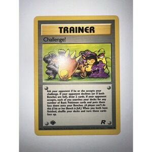 Challenge! ERROR Printer Hickey 74/82 Team Rocket Pokemon 1st Edition HP - DMG